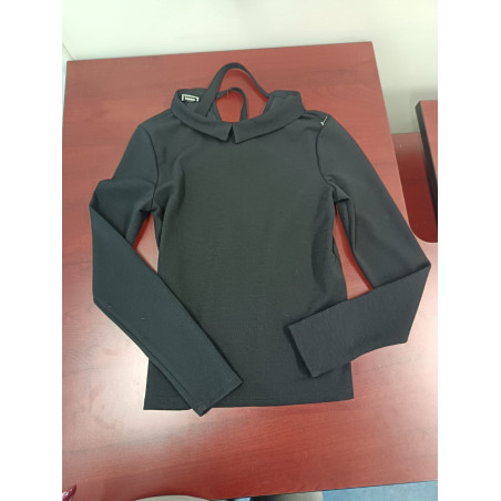 Tshirt femme col chemise S