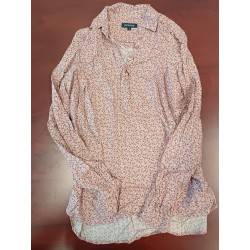 Chemise rose imprimée taille s