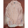 Chemise rose imprimée taille s
