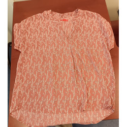 Chemise rose fleurie Tisaia femme taille 44
