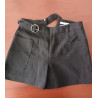 short noir ceinture 38